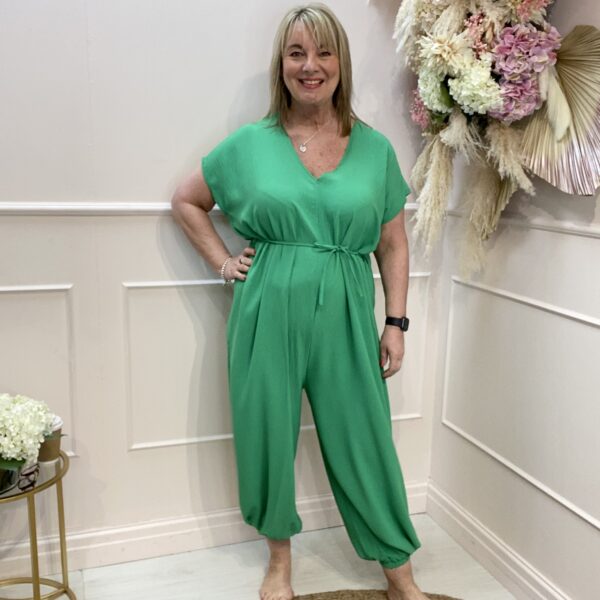 Lily Plus Size V neck jumpsuit. One Size 18 24 Mulberry Moon Limited