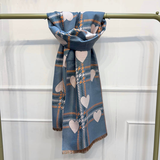 Angie: Ladies patterned winter scarf