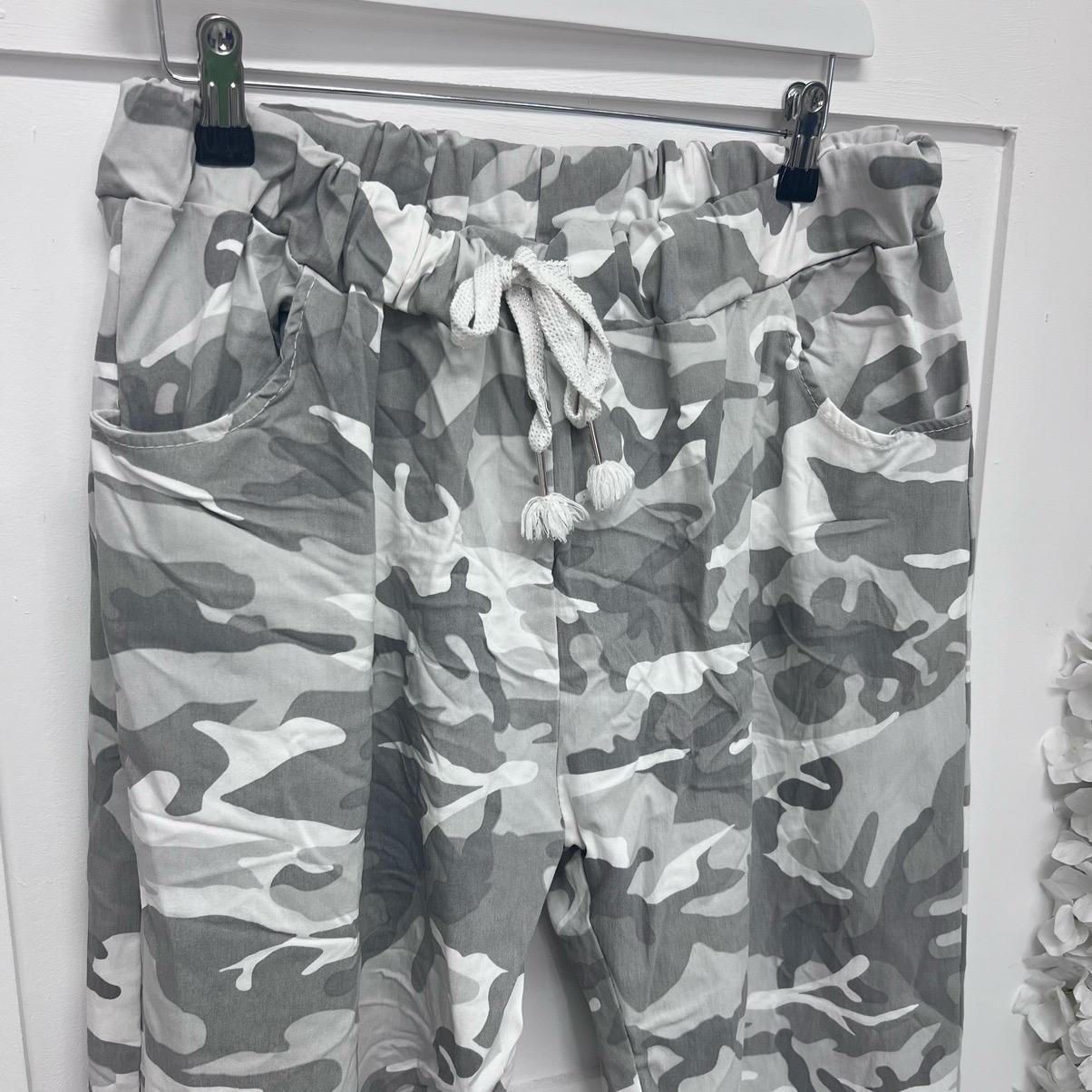 Plus size camo trousers on sale uk