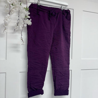 Marnie: Stretchy magic trousers with rear pockets. 3 Sizes 10-22